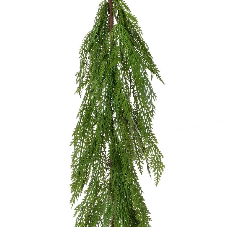 48"  Real Touch Lebanon Cedar Full Garland - Green | Walmart (US)