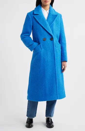 BCBG Double Breasted Bouclé Coat | Nordstrom | Nordstrom