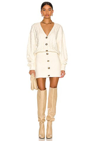 retrofete Tala Dress in Pearl White | FWRD | FWRD 