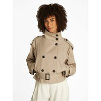 Short Trench Coat with High Neck | La Redoute (UK)