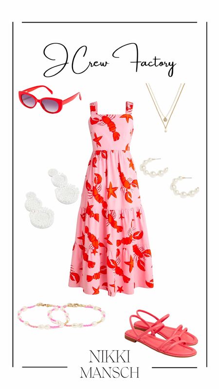 Summer is supposed to be FUN. And I mean come on this dress, these accessories - does it get anymore fun than this? As if these pieces aren’t sweet enough, they’re on SALE with code: SUMMERSALE 

#LTKSeasonal #LTKunder50 #LTKsalealert