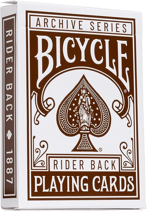 Bicycle Archive Series Rider Back 1887 Playing Cards, Poker Size Standard Index | Amazon (US)