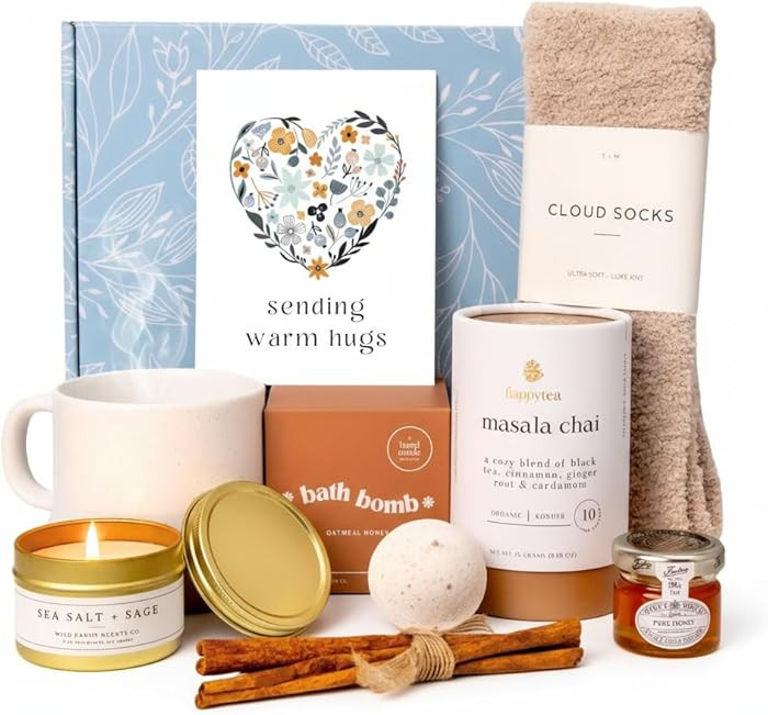 Unboxme Tea Gift Box Care Package - Get Well Soon Gifts for Women with Socks, Mug, Chai Tea & Hon... | Amazon (US)