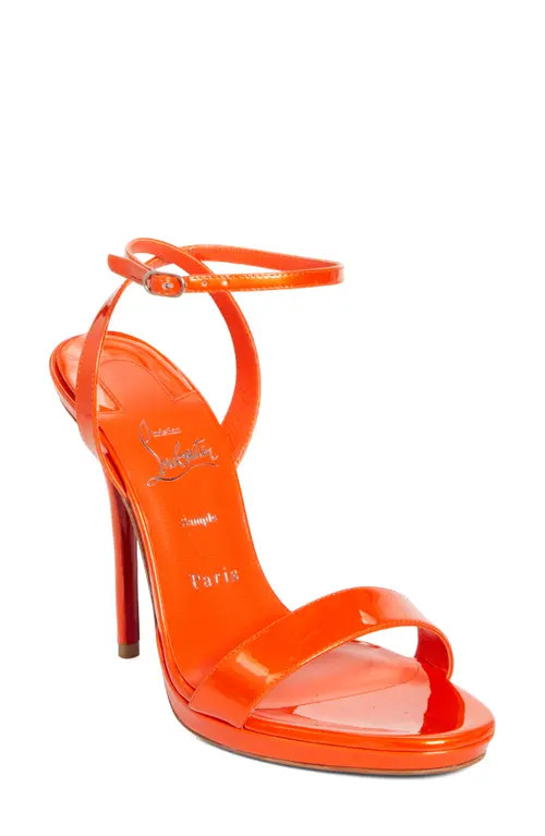 Christian Louboutin Miss Z Queen Sandal in Magma/Lin Magma at Nordstrom, Size 8Us | Nordstrom
