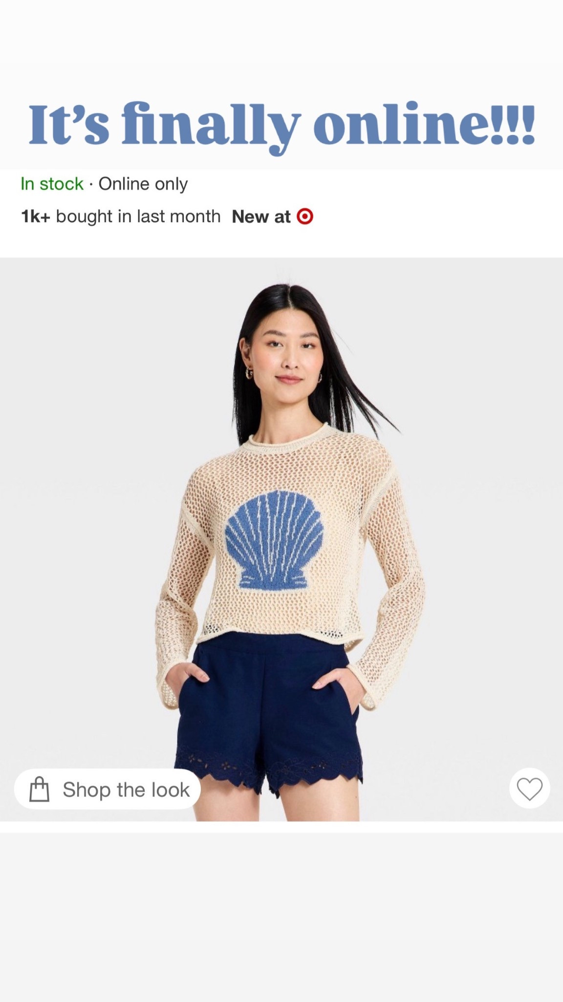 Target shell sweater 

#LTKSaleAlert #LTKPetite #LTKootd