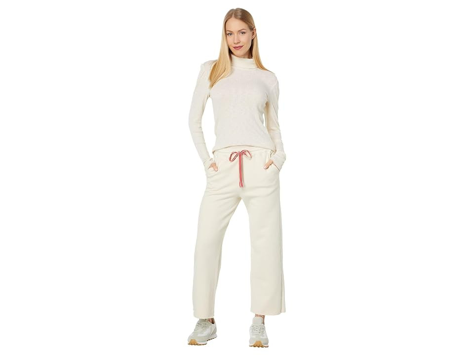 SUNDRY Turtleneck Women's Clothing Eggshell : XS, Cotton/Jersey/Modal | Zappos