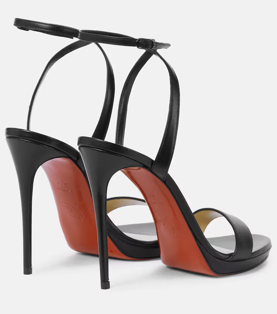 Loubi Queen 120 leather sandals | Mytheresa (US/CA)