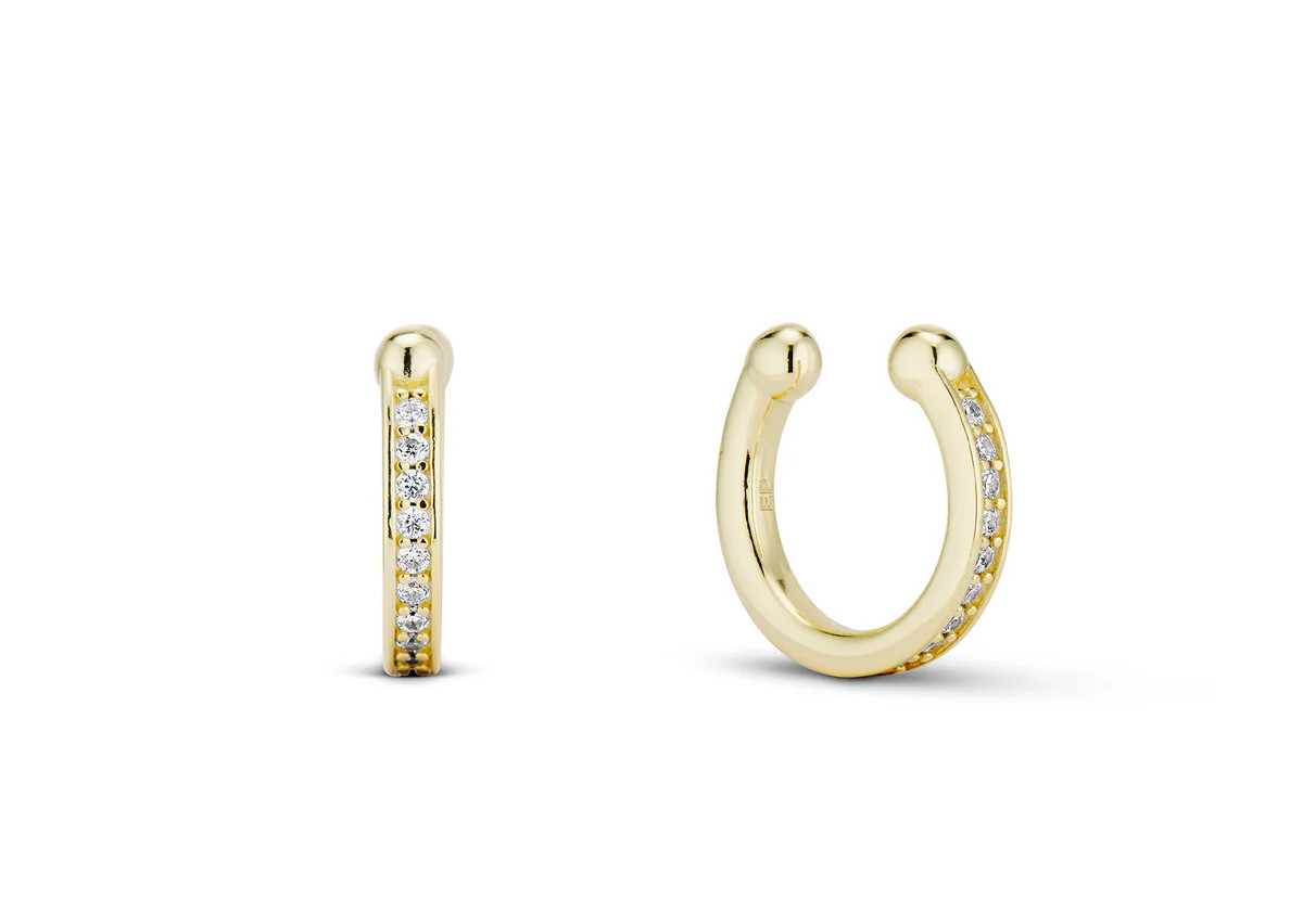 CZ BEZEL CUFF EARRING - SINGLE | EP JEWELS 
