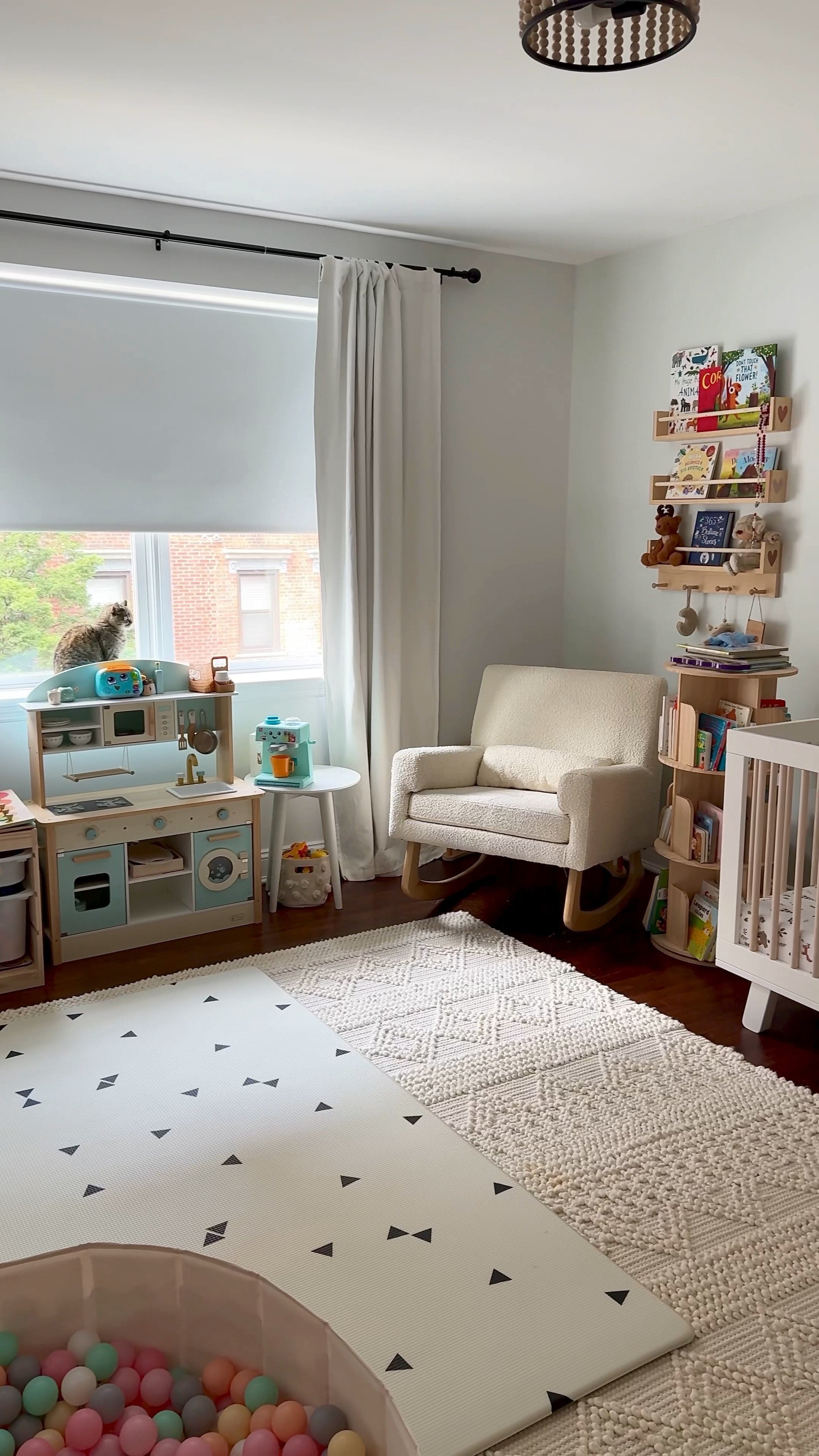 Toddler room favorites. Toddler play favorites. Toddler playroom must haves. Wooden play kitchen for toddlers. Wooden indoor play gym for toddlers. Foldable ball pit for toddlers. 

#LTKKids #LTKFamily #LTKBaby