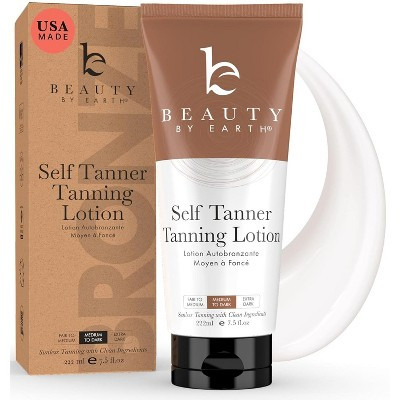 Beauty by Earth Self Tanner Tanning Lotion - Medium to Dark, 7.5oz | Target