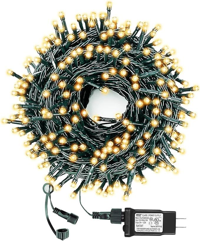 Decute 300LED Christmas String Lights Outdoor Waterproof 105FT UL Certified with End-to-End Plug ... | Amazon (US)