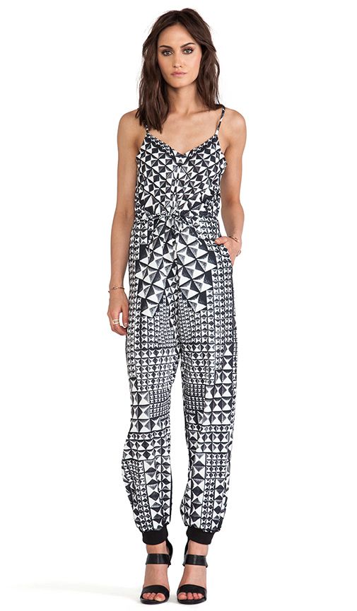 May. Legend Jumpsuit in Black & White | Revolve Clothing (Global)
