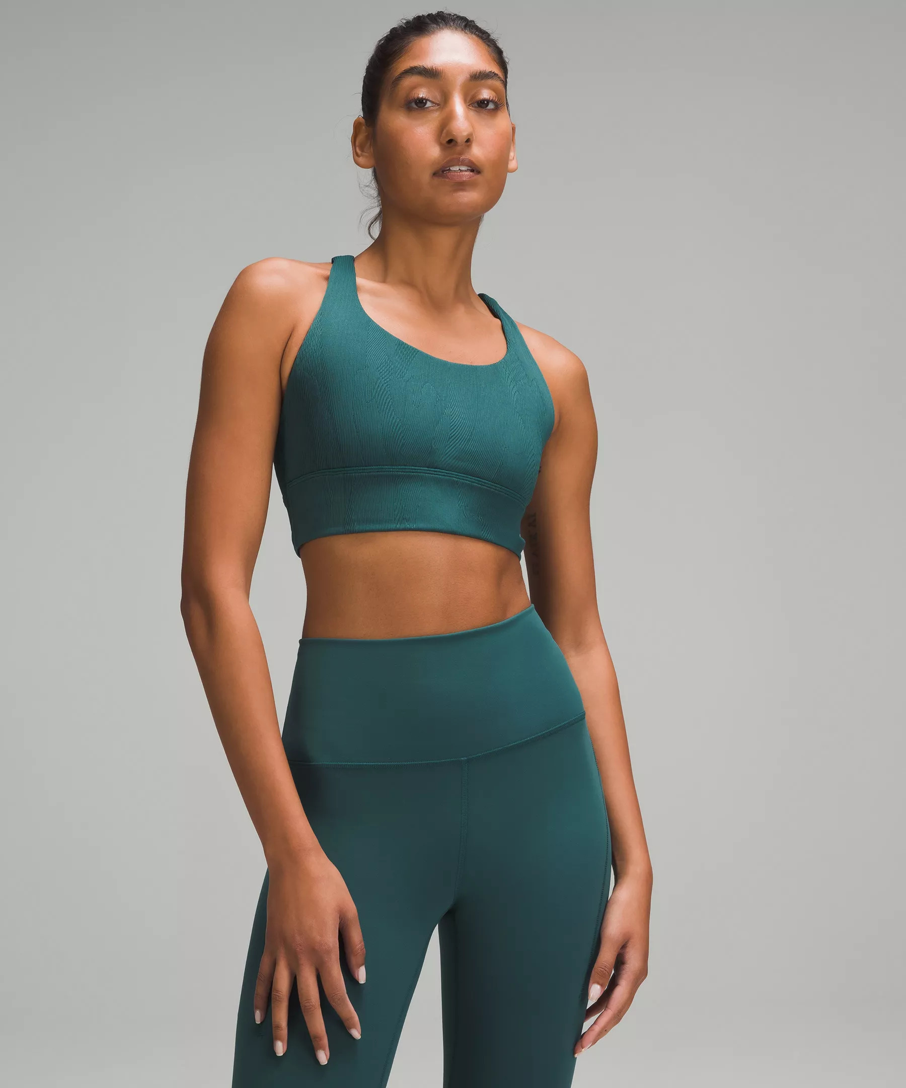 lululemon Energy Longline Ribbed Bra *Medium Support, B–D Cups | Women's Bras | lululemon | Lululemon (US)