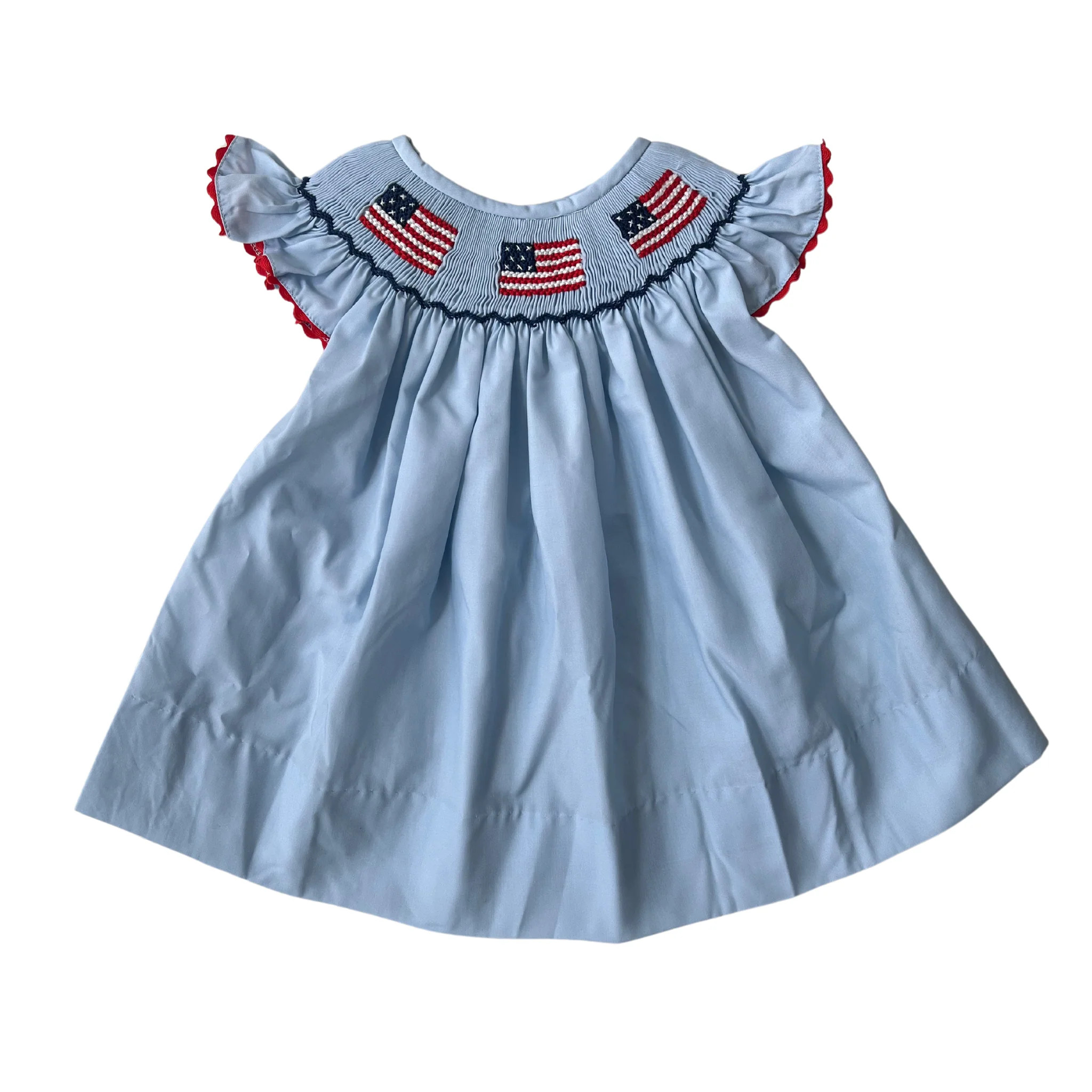 Patriotic in Blue Dress | Lillie & Lilah