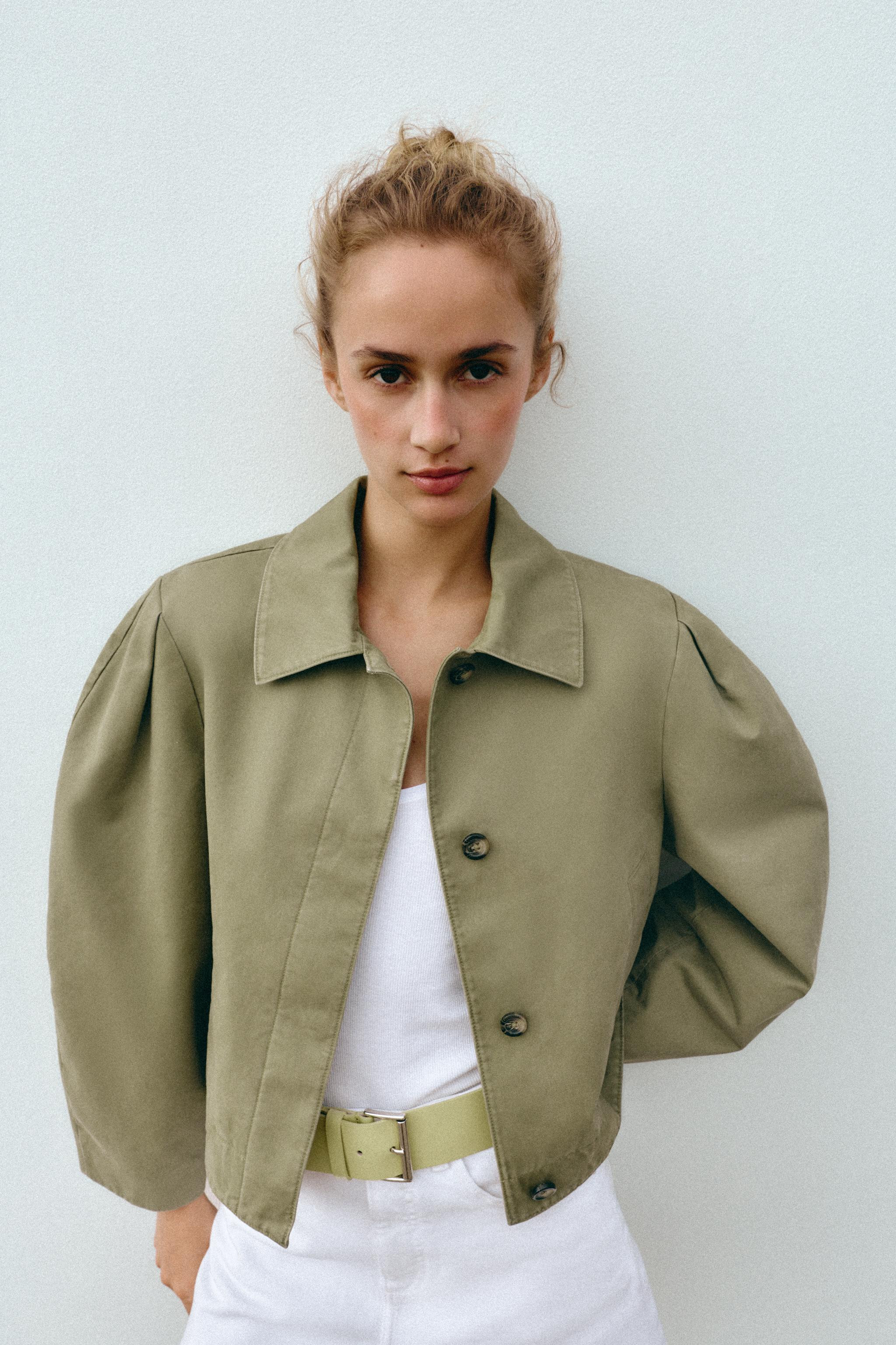 WASHED-EFFECT SHORT JACKET | Zara UK