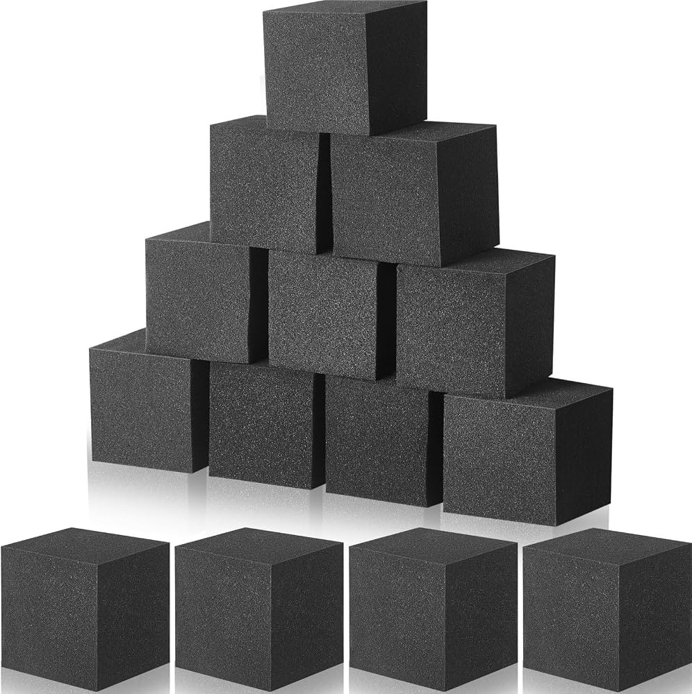 10 Pieces 8 x 8 x 8 Inches Foam Pit Cubes Foam Pit Blocks Foam Cubes for Foam Pit Foam Trampoline... | Amazon (US)
