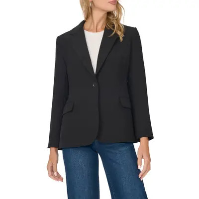 Vince Camuto One Button Blazer in Rich Black at Nordstrom, Size 0 | Nordstrom