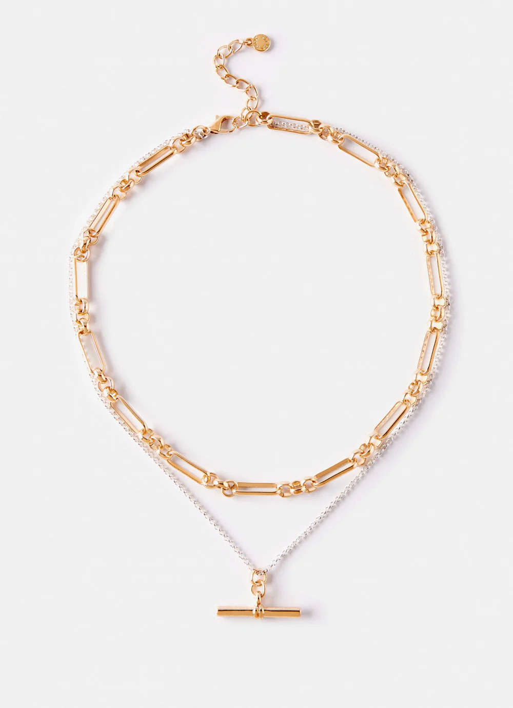 Mixed Metal Layered Necklace | Mint Velvet