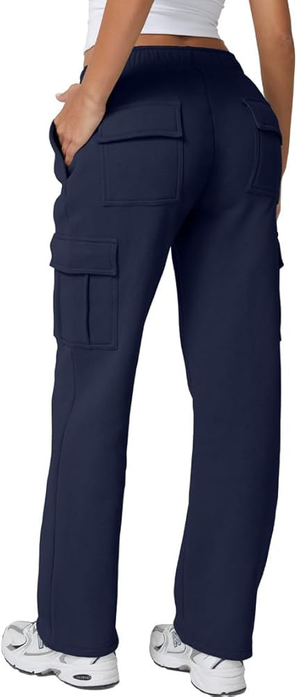 QINSEN Baggy Elastic Waist Sweatpants Casual | Amazon (US)