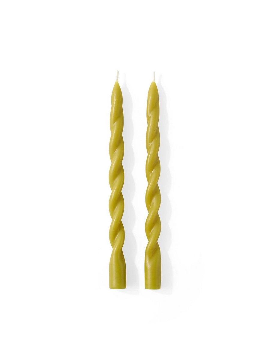 Barley Twist Taper Candles (Set of 2) | Serena and Lily