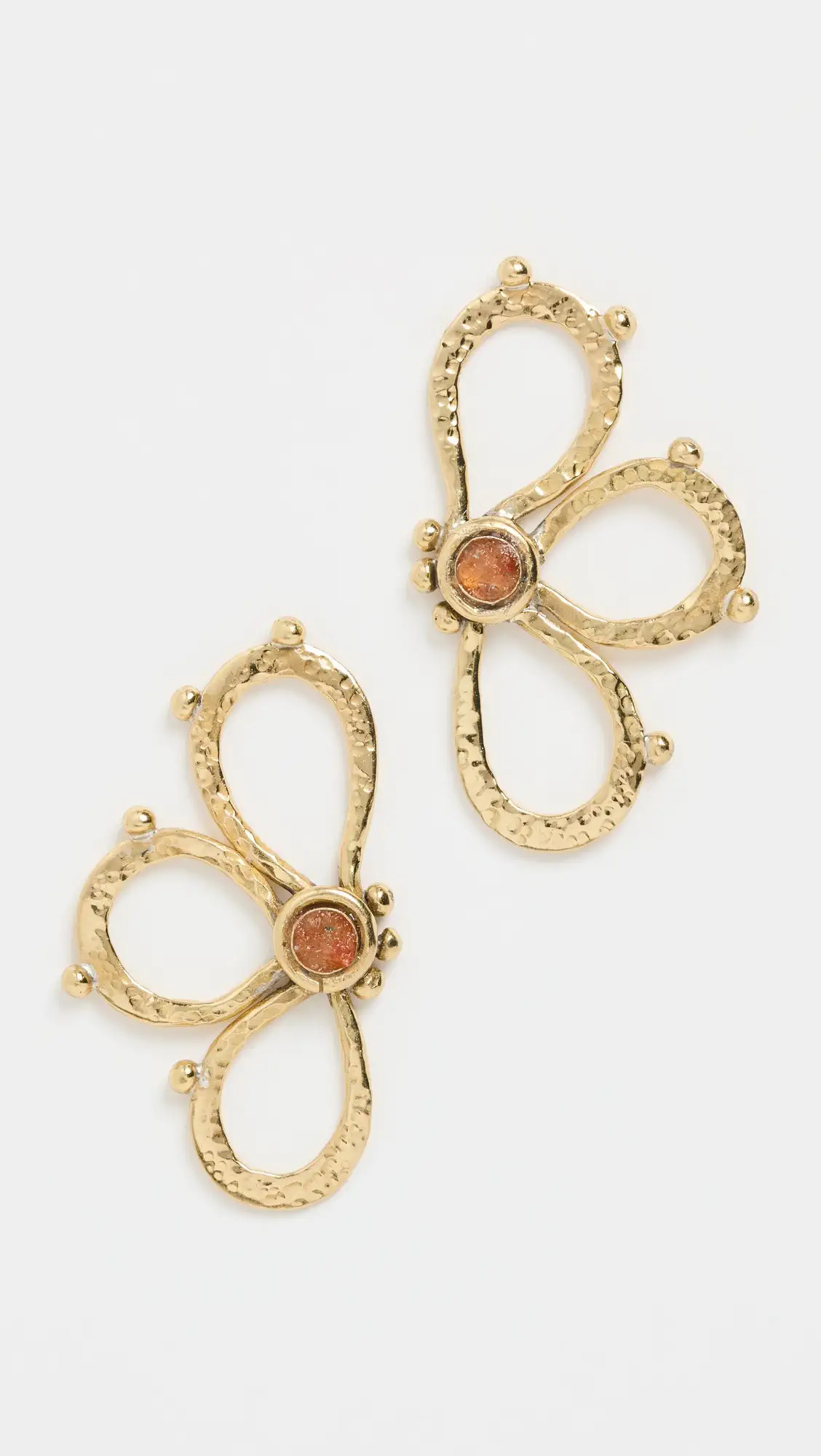 Ulla Johnson Hammered Chain Flower Studs | Shopbop | Shopbop