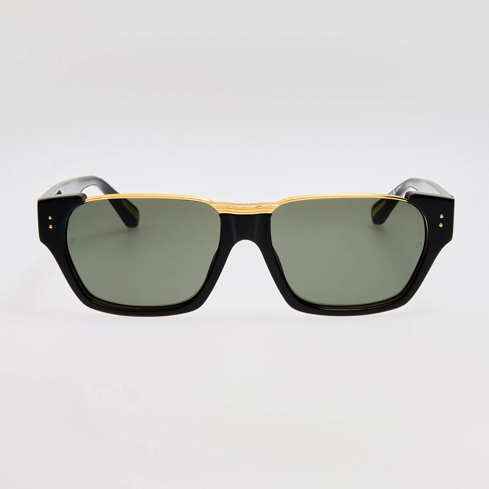 Marcel Sunglasses in Black | Linda Farrow