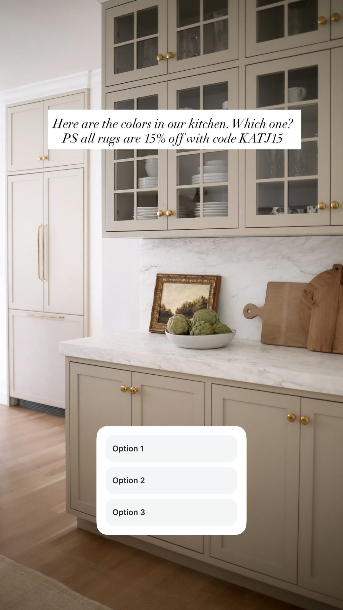 Help me choose a new kitchen rug on my stories! Home decor, interior design, kitchen cabinets, hardware. 

#LTKSeasonal #LTKspring #LTKHome