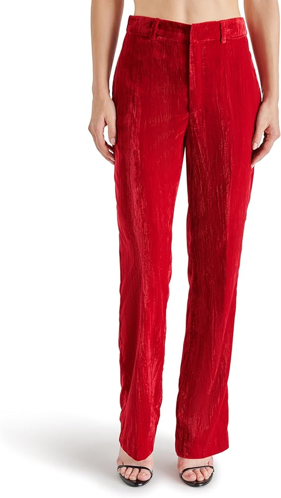 Steve Madden Womens Mercer Crushed Velvet Pant | Amazon (US)