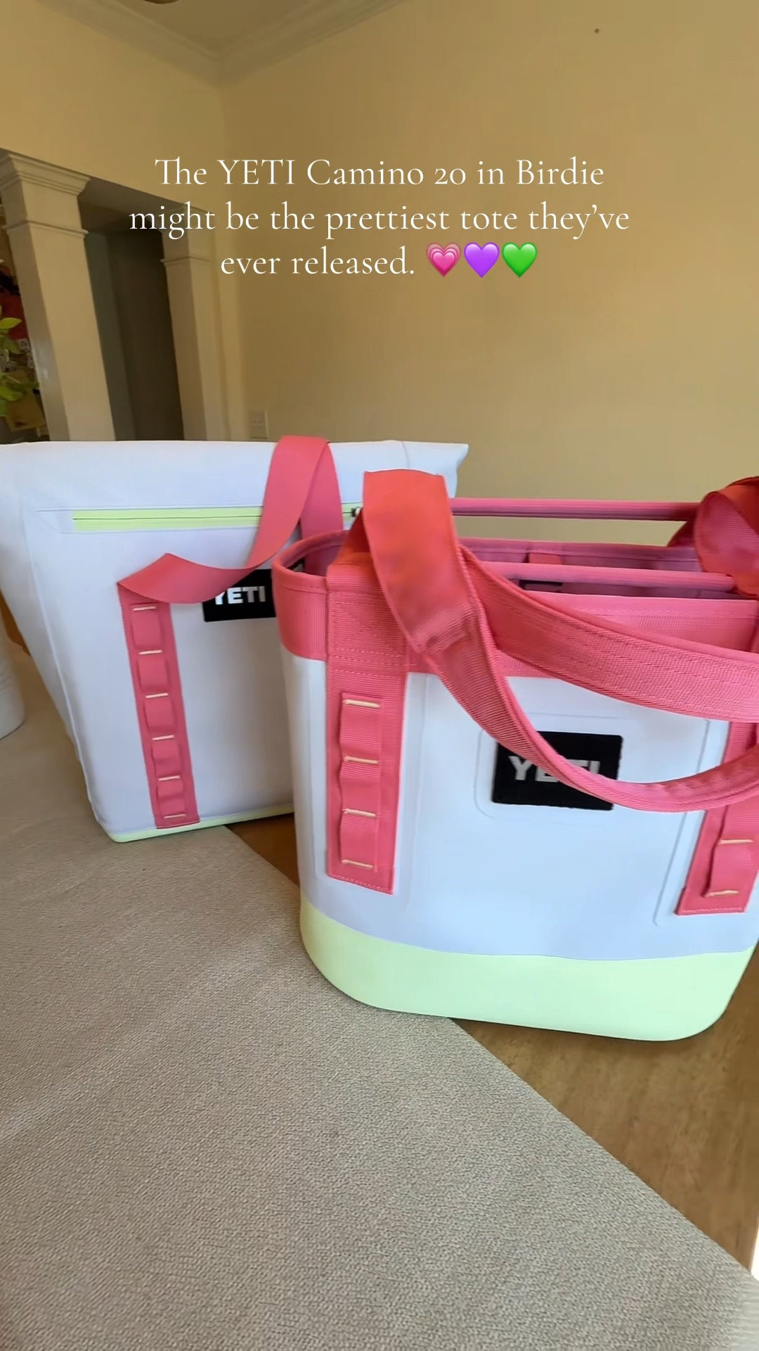 Obsessed with the new Birdie color from YETI! 💗 It’s even prettier in person!💚💜

#YETI #YETIBirdie #LTKFinds #LTKStyle #SummerEssentials #BeachBag #PoolDay #TravelEssentials #CoolerBag #SummerFavorites #AmazonFinds #VacationReady #MomMustHaves #EverydayCarry #OnTheGoStyle #yeticamino