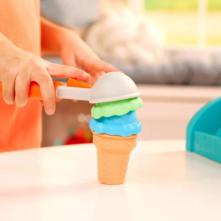 Battat Sweet Sprinkles Ice Cream Plastic Set with 40+ Multicolor Pieces, Toddler and Preschool Pl... | Walmart (US)