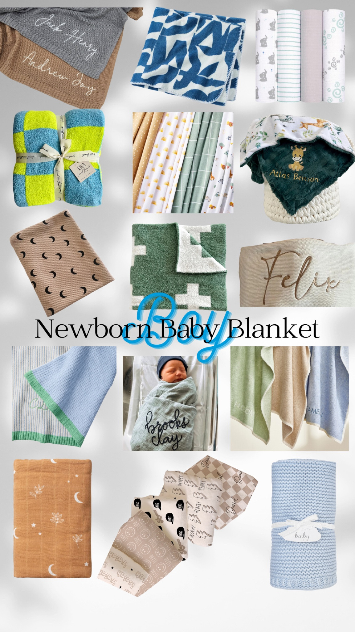 Newborn, baby, blanket - newborn, baby blanket, boy - baby shower gift - baby shower gift, boy - baby registry boy - personalized baby registry for boys - personalized, baby shower gift for boys - modern newborn blanket

#LTKGiftGuide #LTKbump #LTKbaby