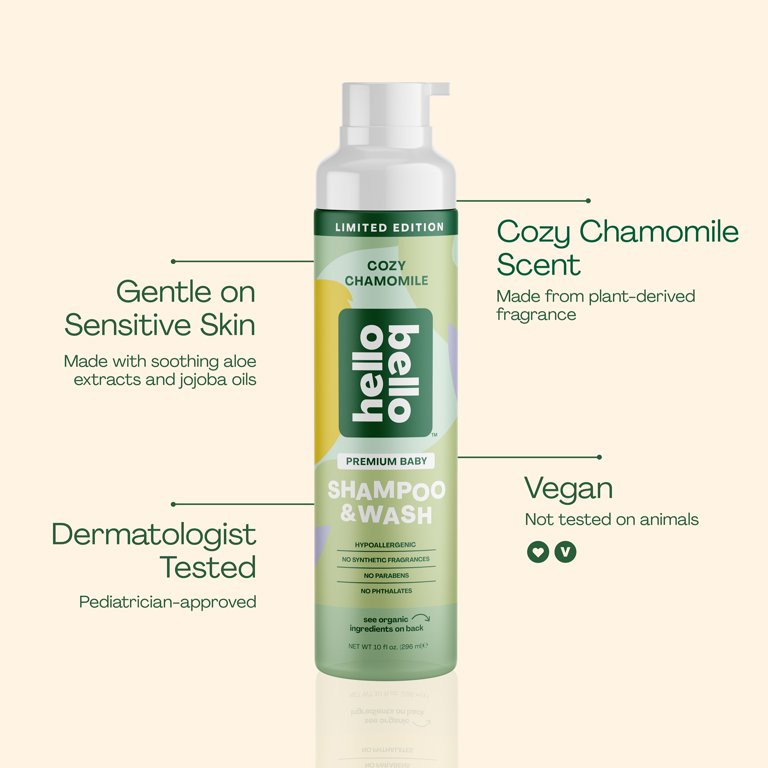 Hello Bello Limited Edition Chamomile Extra Gentle Shampoo & Body Wash, 10 oz - Walmart.com | Walmart (US)