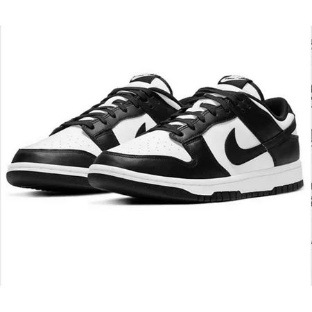 Nike Dunk Low Retro White Black Low-Top Skateboarding Air Sports Sneaker | Walmart (US)