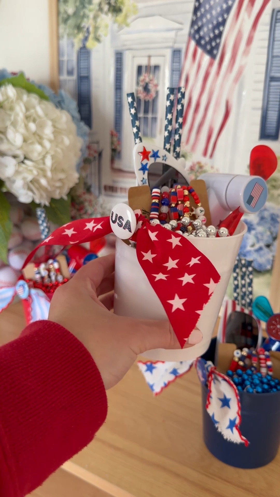 These mini party buckets are so cute and great for making party favors! I filled mine with red, white and blue treats, perfect for a 4th of July party, firework watching, etc!

#LTKSeasonal #LTKHome