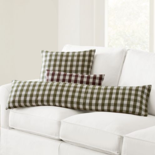 Nessa Linen Check Pillow Covers | Ballard Designs, Inc.