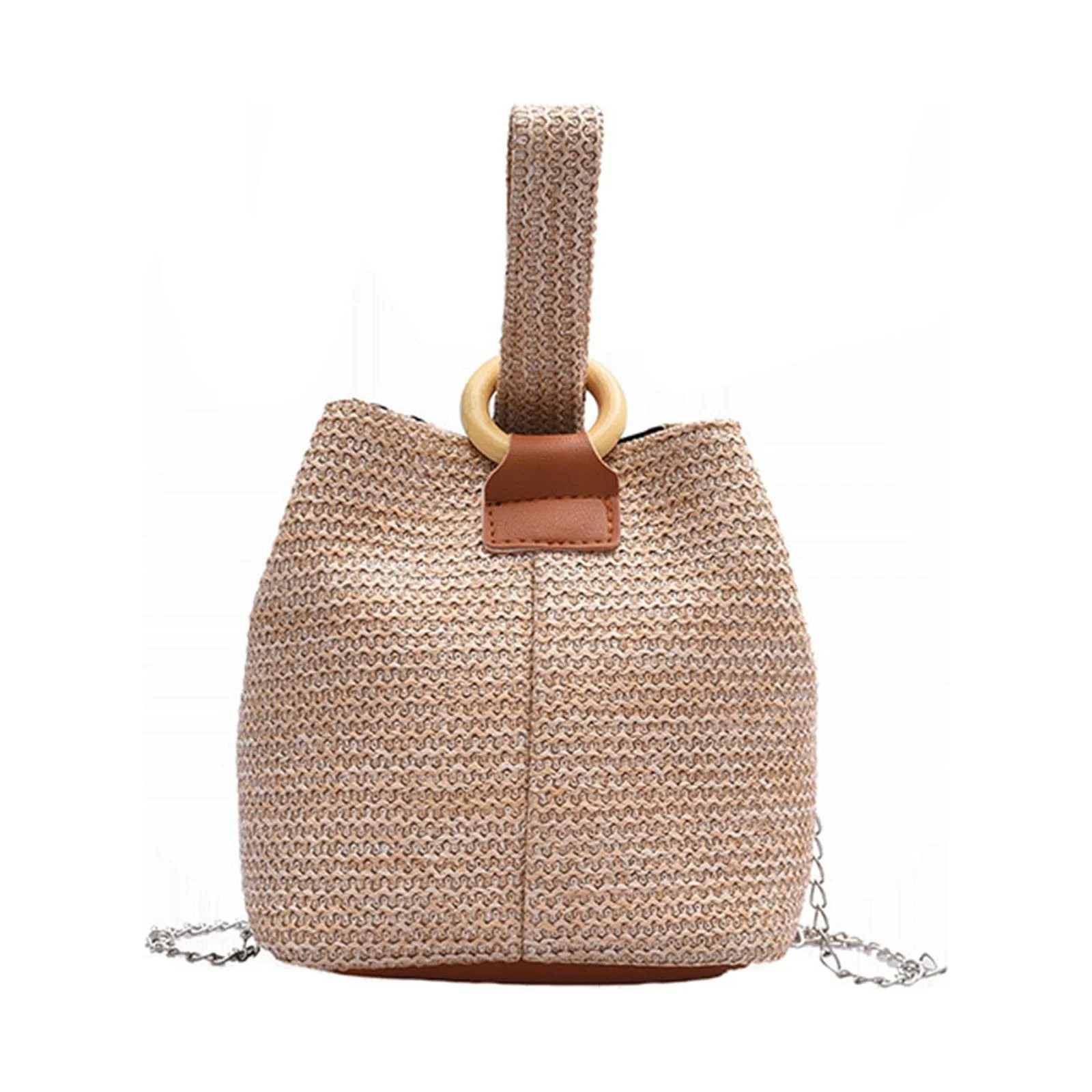 Odeerbi Tote Bag for Women Satchel Chain Woven 2025 Casual Straw Weaving High Capacity Handbag Bu... | Walmart (US)