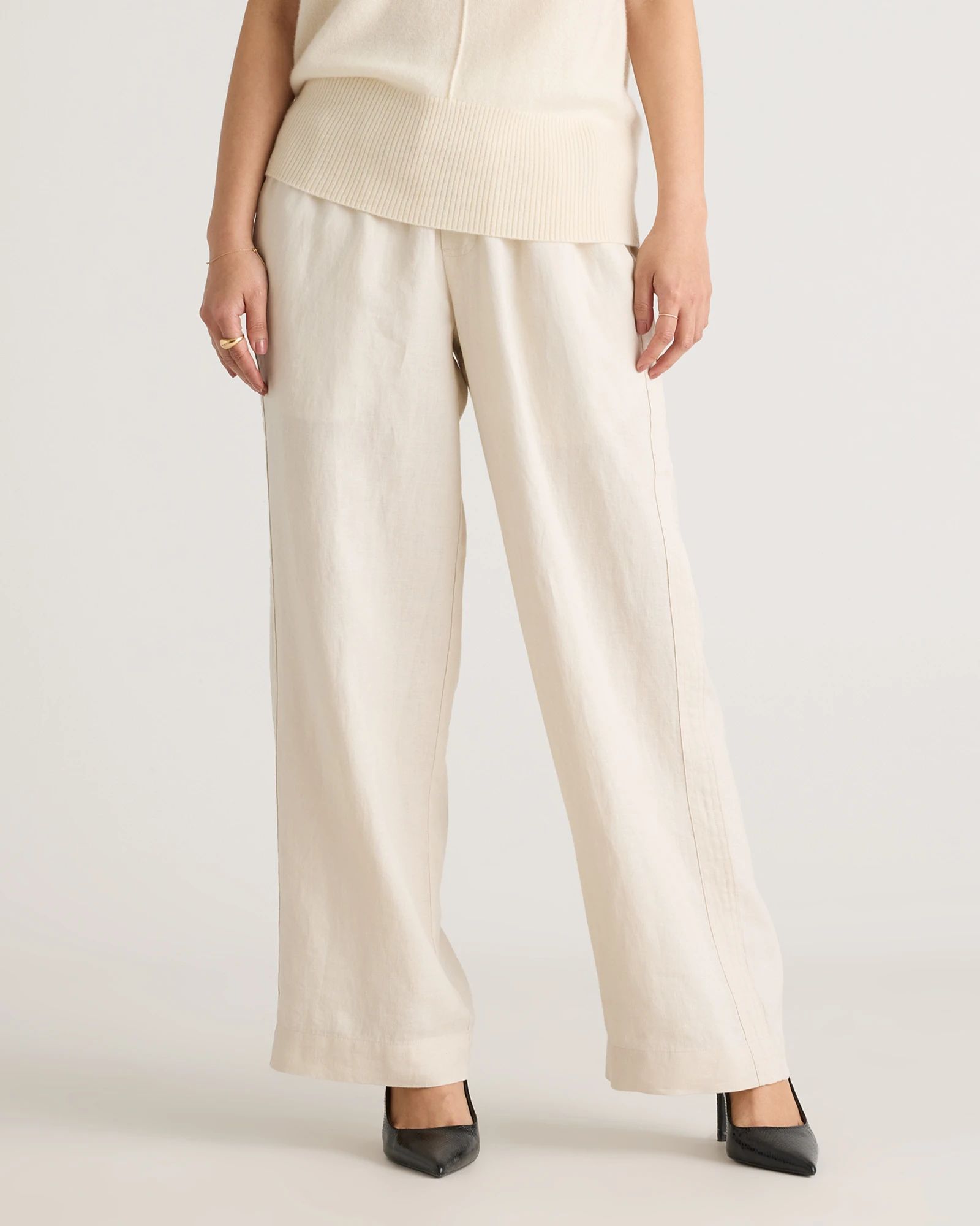 100% European Linen Wide Leg Pants | Quince