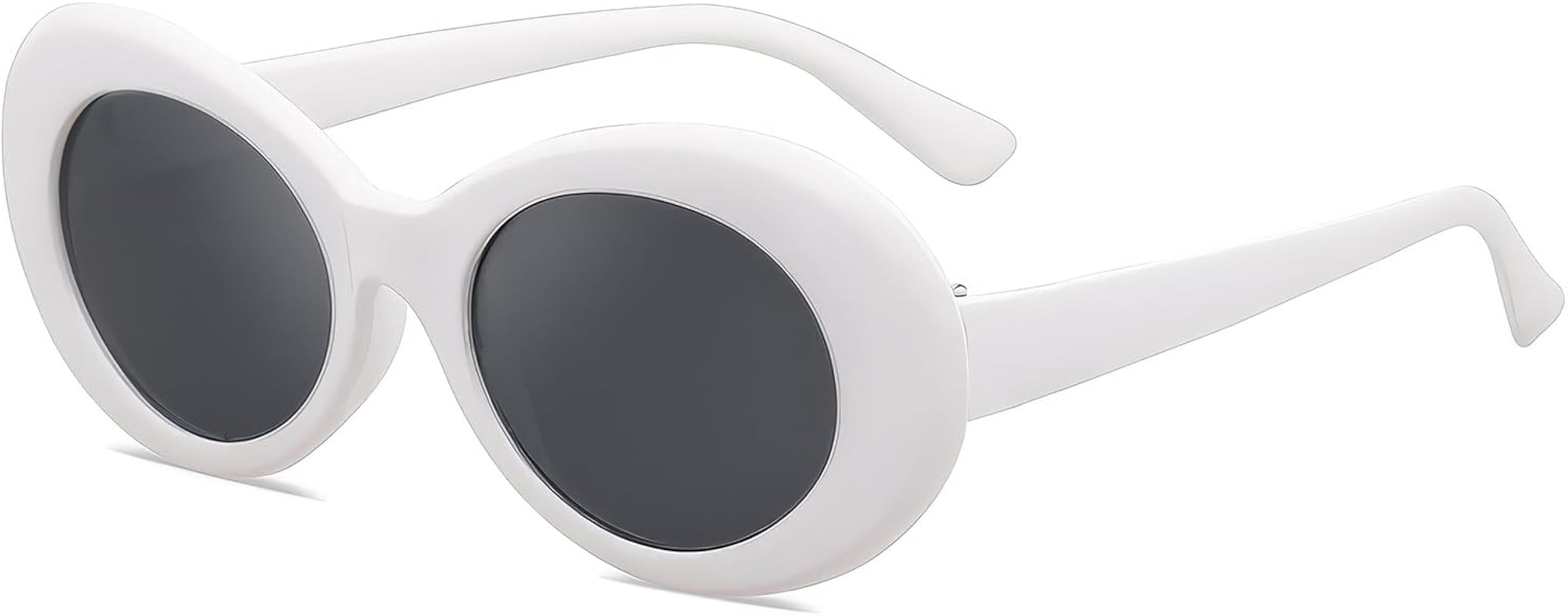 Retro Oval Sunglasses for Women Men Clout Goggles Trendy Round Kurt Cobain UV400 Glasses SG9750 | Amazon (US)