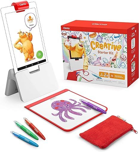 Osmo - Creative Starter Kit for Fire Tablet - Ages 5-10 - Creative Drawing & Problem Solving/Earl... | Amazon (US)