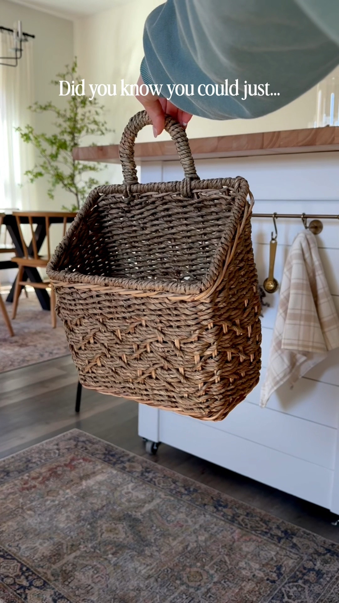 Still loving this hanging file basket years later! It looks adorable on my kitchen pot rail but could also be used as a front door decoration with flowers in it. 💕

#LTKHome