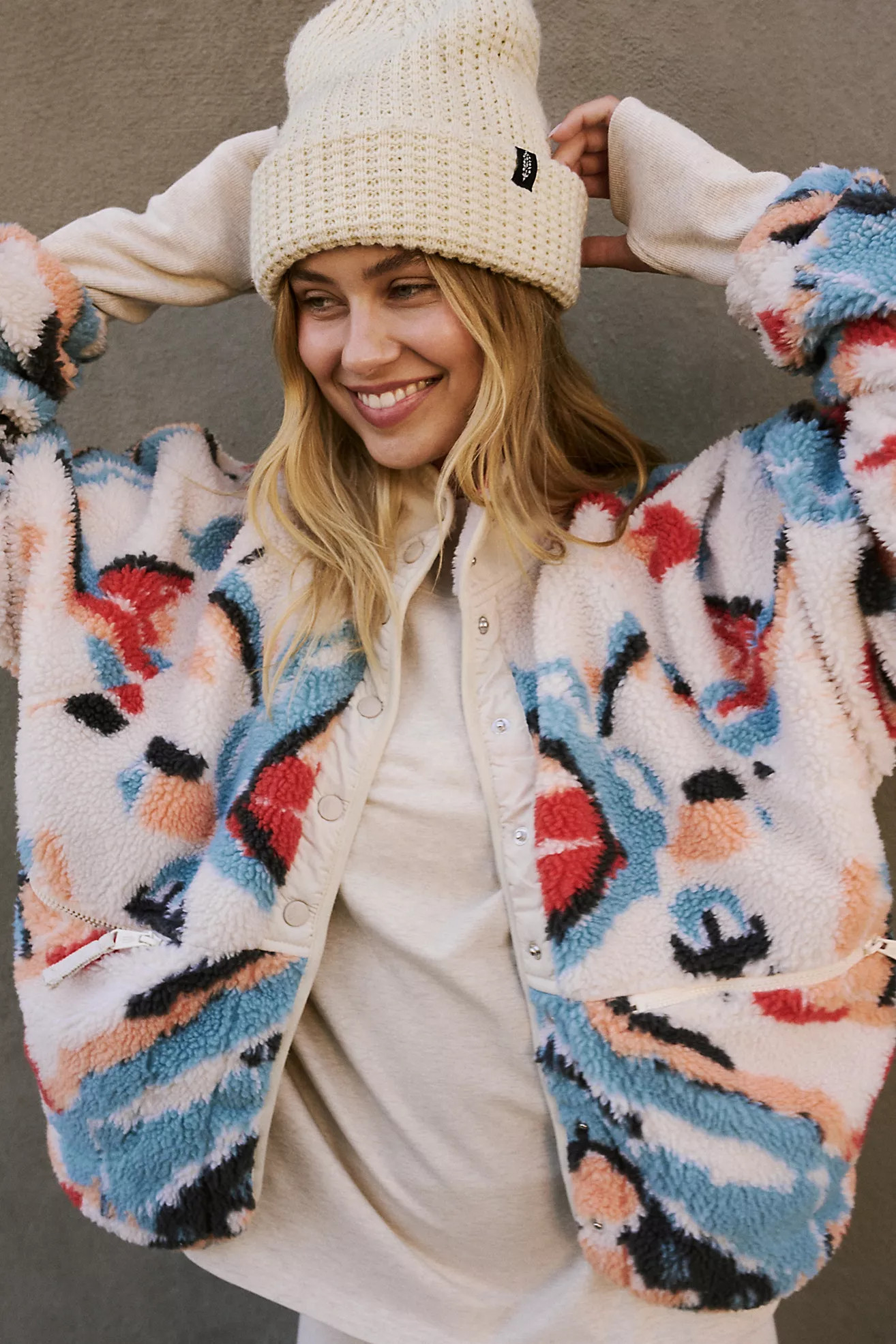 Hit The Slopes Printed Fleece Jacket | Free People (Global - UK&FR Excluded)