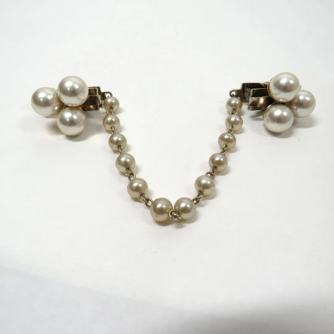 Sweater Clip Guard Faux Pearl Vintage - Etsy Canada | Etsy (US)