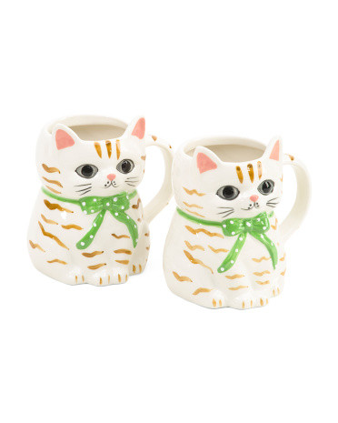 Set Of 2 Ceramic Cat Mugs | Kitchen & Dining Room | Marshalls | Marshalls