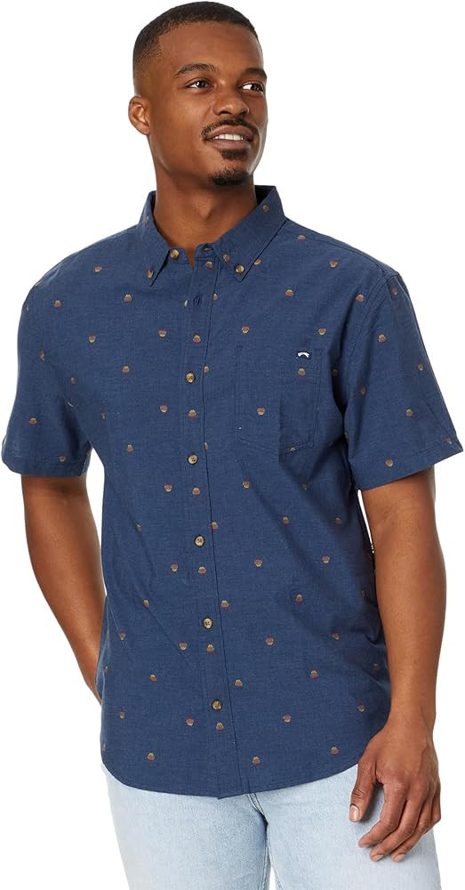 Billabong Men's All Day Jacquard Short Sleeve Woven | Amazon (US)