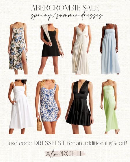 Abercrombie Dresses I’m loving! Abercrombie is currently having their first ever Dress Fest!! All dresses are 20% off & get an additional 15% off when you use code DRESSFEST. // summer dresses, summer style, spring dress, summer outfits

#LTKsalealert #LTKstyletip