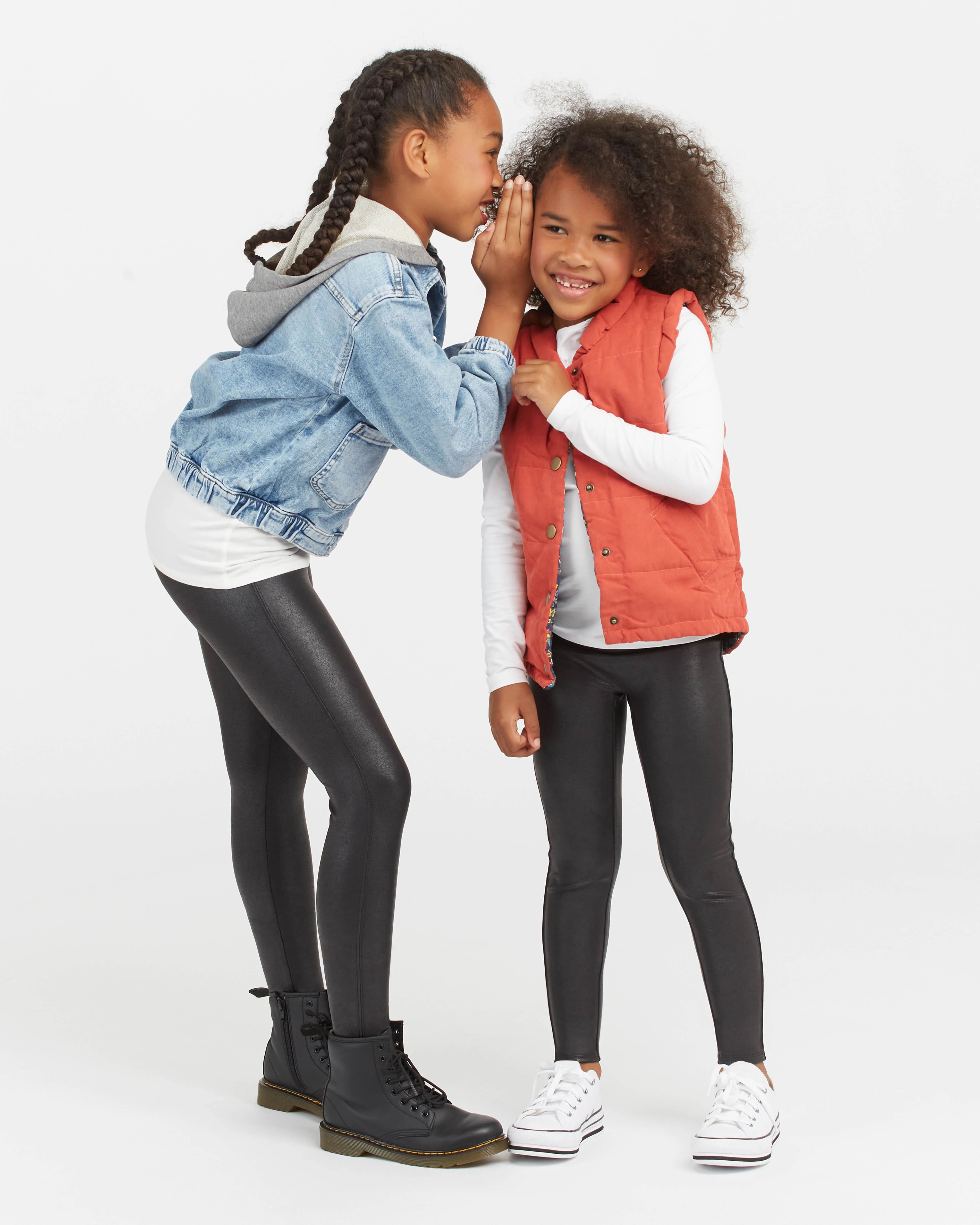 Girls Faux Leather Leggings | Spanx