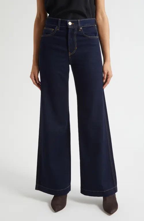 Veronica Beard Kasey Wide Leg Jeans in Indigo Rinse at Nordstrom, Size 30 | Nordstrom