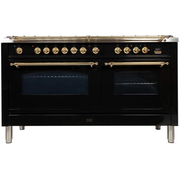 Nostalgie Series 60" Freestanding Dual Fuel Range with Griddle | Wayfair North America