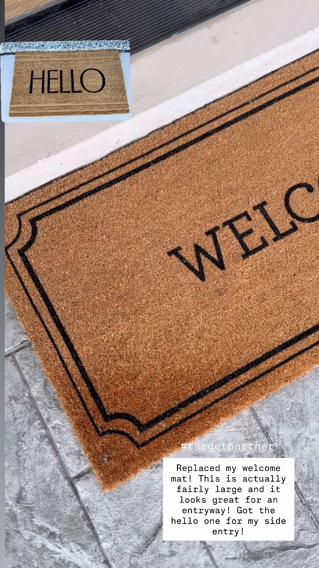 My new outdoor mats for my entryway and my side entry! @Target #target #targetpartner 

#LTKHome #LTKSeasonal