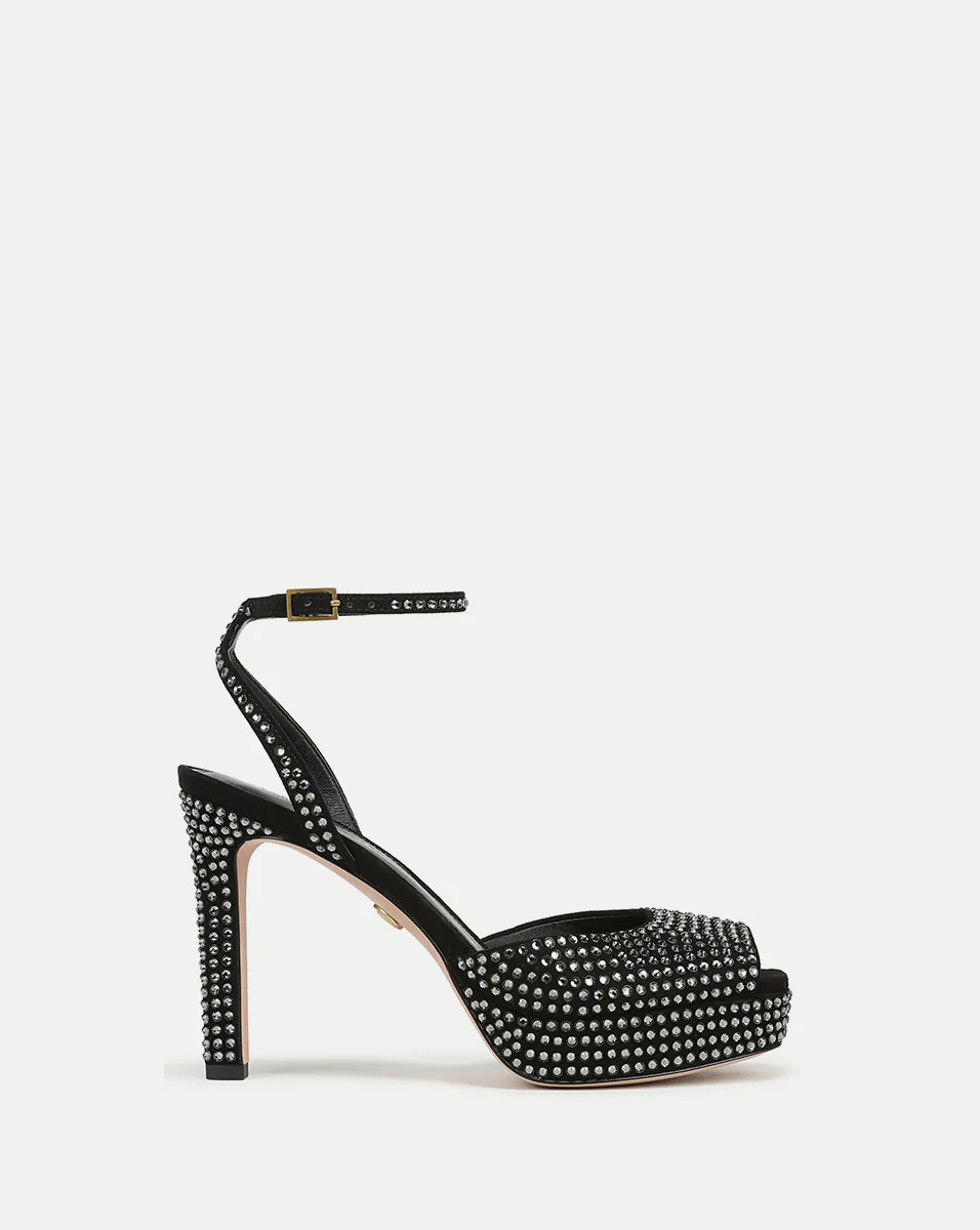 Brianne Crystal Platform Sandal | Veronica Beard